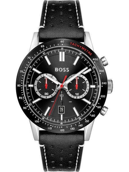 Hugo Boss 1513920 Relógio para homem, correia de cuero real.