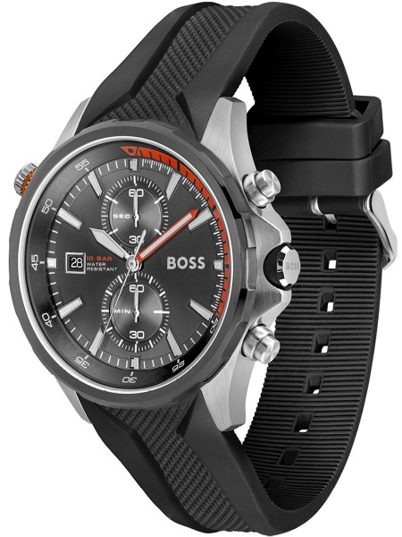 Hugo Boss 1513931 Relógio para homem, correia de silicona.