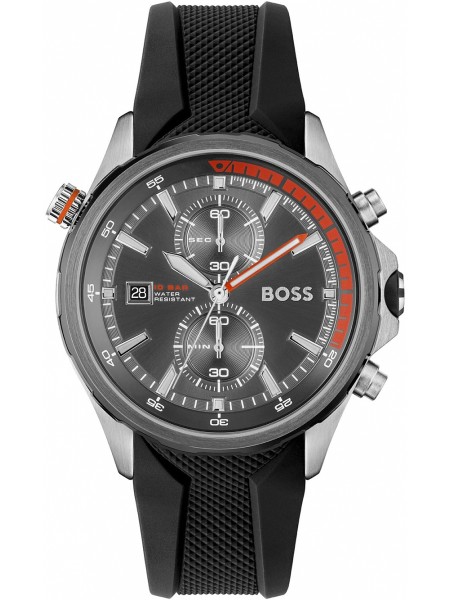 Hugo Boss 1513931 Relógio para homem, correia de silicona.