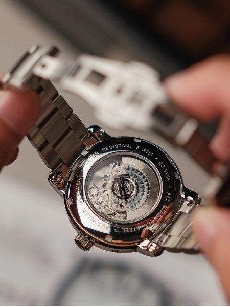 Thomas Earnshaw ES-8169-22 men's watch, acier inoxydable strap