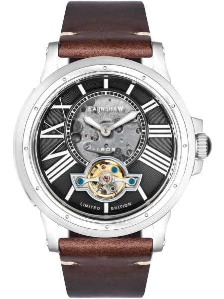 Thomas Earnshaw ES-8244-01 men's watch, real leather strap