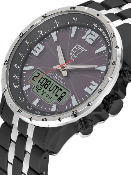ETT Eco Tech Time EGS-11568-21M Reloj para hombre, correa de acero inoxidable