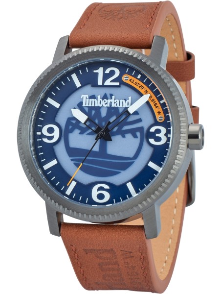 Timberland TDWGA2101503 montre pour homme, cuir véritable sangle