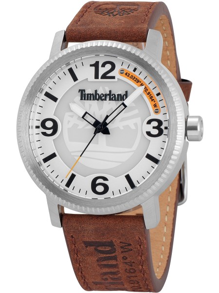 Timberland TDWGA2101502 montre pour homme, cuir véritable sangle