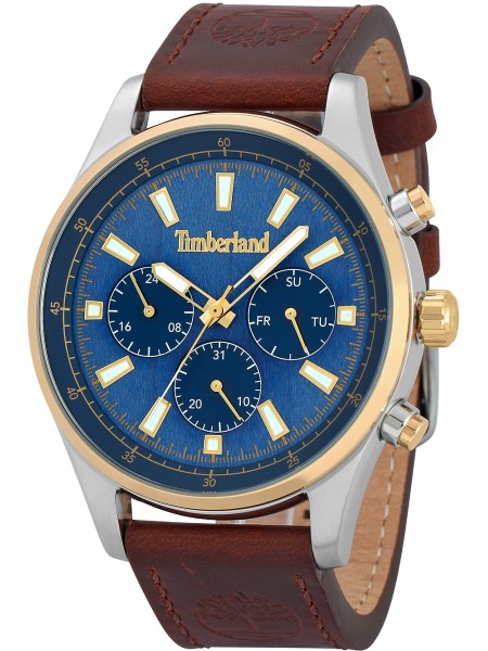 Timberland TDWGF2100403 Reloj para hombre, correa de cuero real