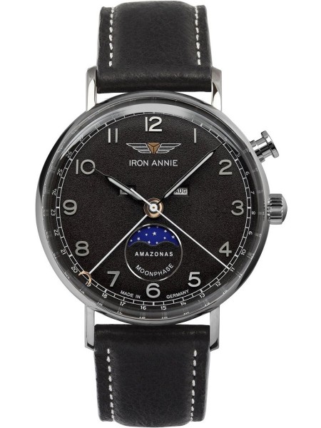 Iron Annie 5976-2 Reloj para hombre, correa de cuero real