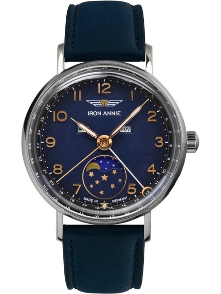 Iron Annie 5977-4 moterų laikrodis, real leather dirželis