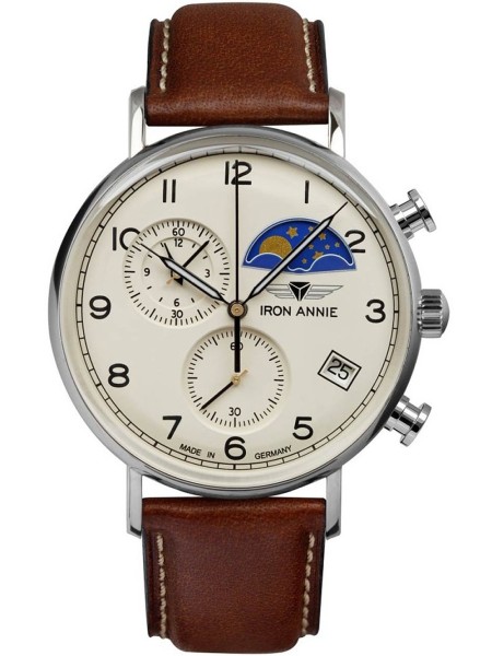 Iron Annie 5994-5 men's watch, real leather strap