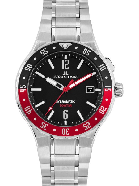 Jacques Lemans 1-2109F men's watch, stainless steel strap