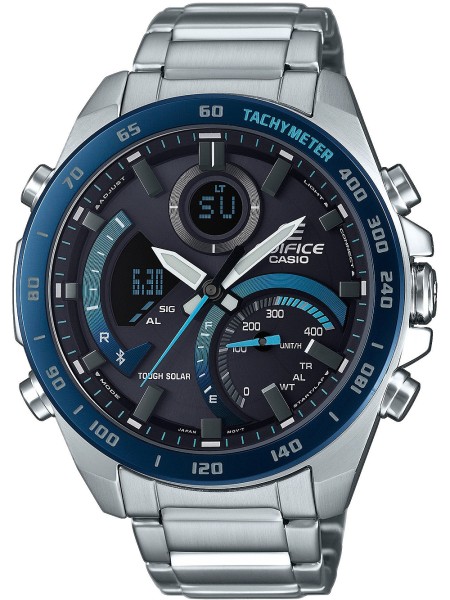 Casio ECB-900DB-1BER men's watch, stainless steel strap