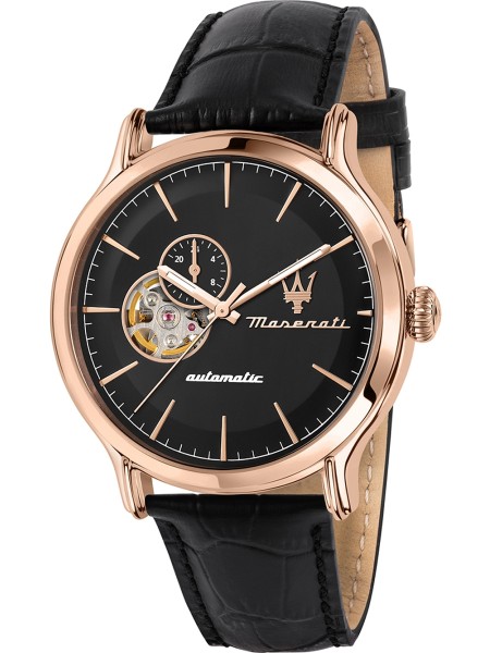 Maserati R8821118009 men's watch, real leather strap