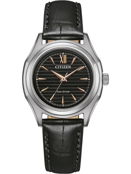 Citizen FE2110-14E γυναικείο ρολόι, με λουράκι real leather