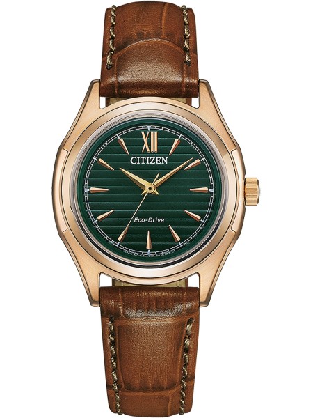 Citizen FE2113-16X γυναικείο ρολόι, με λουράκι real leather