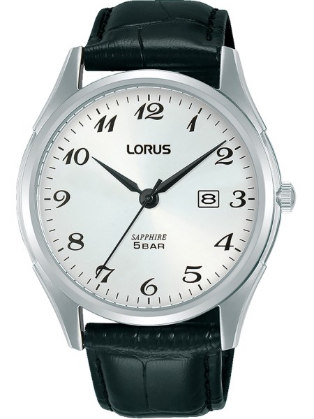 Lorus RH949NX5 men's watch, real leather strap
