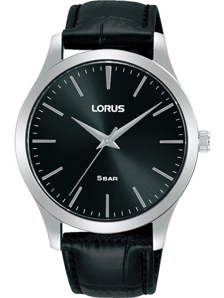 Lorus RRX71HX9 men's watch, real leather strap