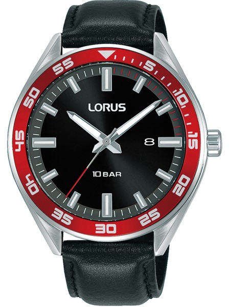Lorus RH941NX9 men's watch, real leather strap
