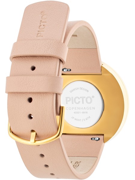 Picto 43321-6320G Γυναικείο ρολόι, real leather λουρί