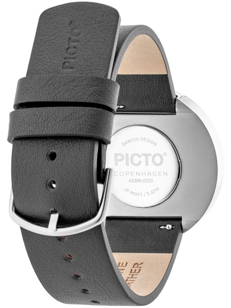 Picto 43352-6220S damklocka, äkta läder armband