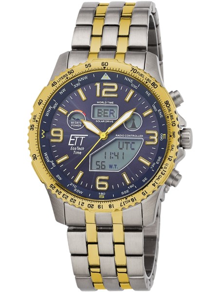 ETT Eco Tech Time EGT-11576-31M Reloj para hombre, correa de acero inoxidable