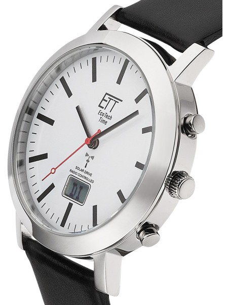 ETT Eco Tech Time EGS-11577-11L men's watch, cuir véritable strap