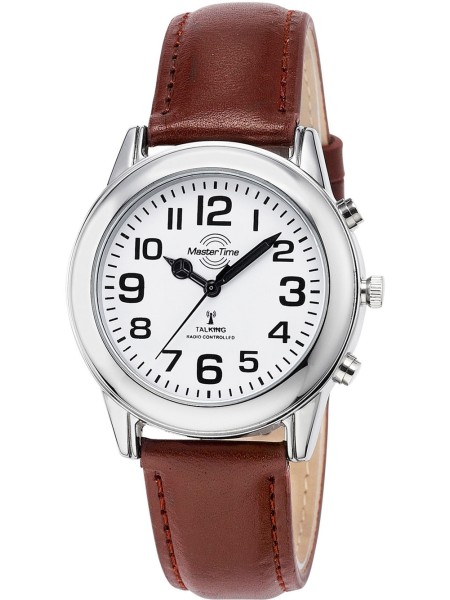 Master Time MTGA-10806-12L men's watch, real leather strap