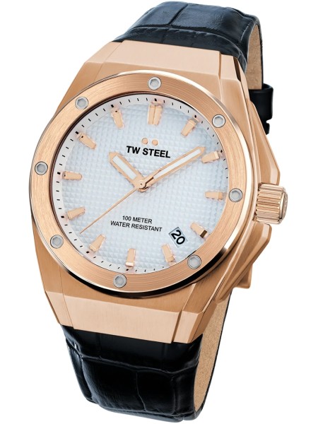 TW-Steel CE4109 men's watch, real leather strap
