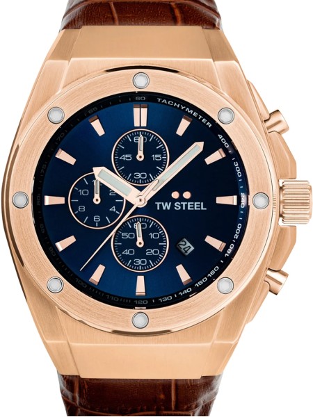 TW-Steel CE4106 men's watch, cuir véritable strap