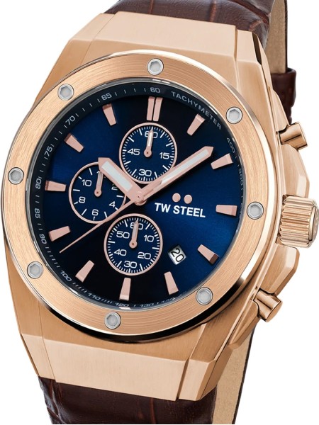 TW-Steel CE4106 men's watch, cuir véritable strap