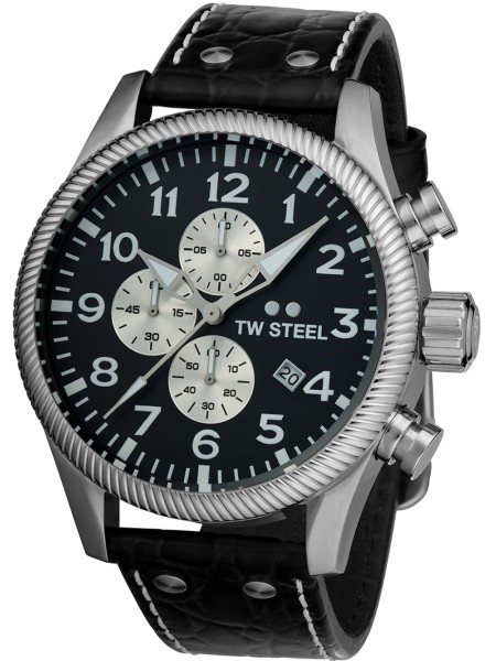 TW-Steel VS110 herrklocka, äkta läder armband