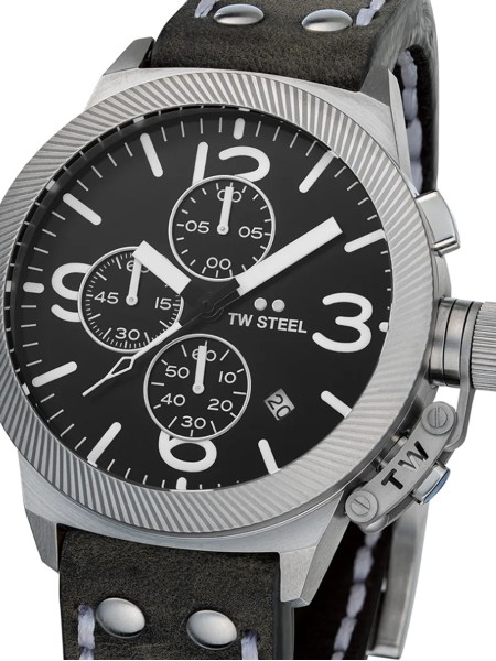 TW-Steel CS105 men's watch, real leather strap