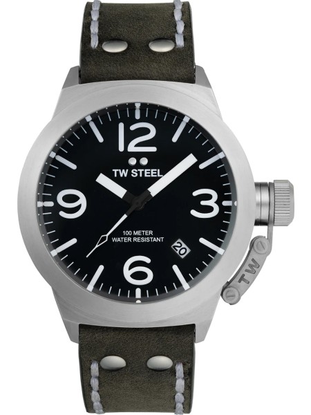 TW-Steel CS101 Reloj para hombre, correa de cuero real