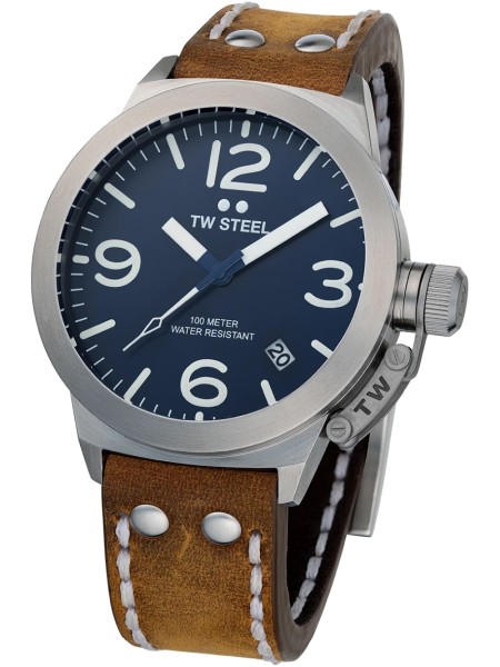 TW-Steel CS102 men's watch, real leather strap