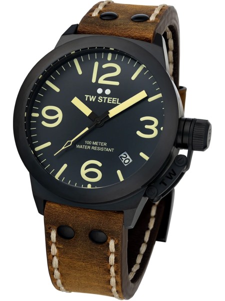 TW-Steel CS103 men's watch, real leather strap