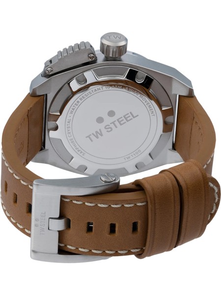 TW-Steel TW1100 men's watch, real leather strap