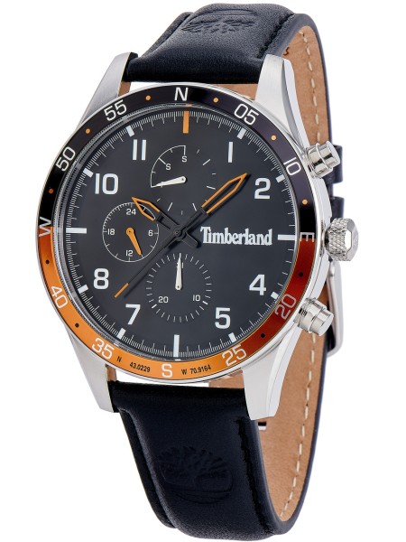 Timberland TDWGF2100503 montre pour homme, cuir véritable sangle