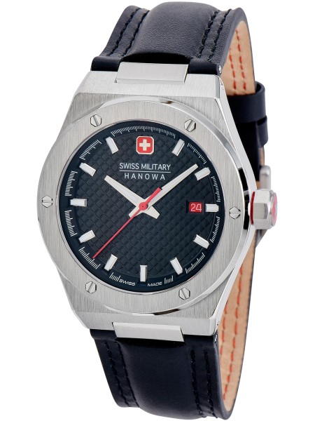 Swiss Military Hanowa SMWGB2101601 montre pour homme, cuir véritable sangle