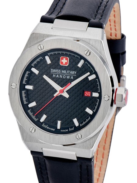 Swiss Military Hanowa SMWGB2101601 men's watch, real leather strap