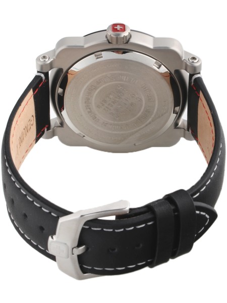 Swiss Military Hanowa SMWGB2101302 herrklocka, äkta läder armband