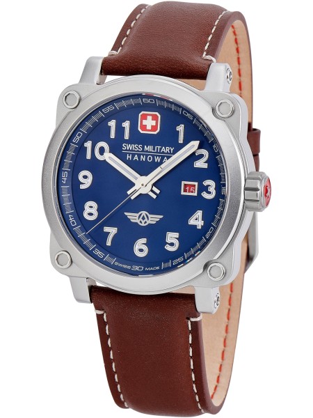Swiss Military Hanowa SMWGB2101301 Herrenuhr, real leather Armband