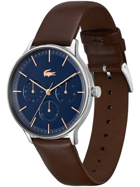 Lacoste 2011227 men's watch, real leather strap