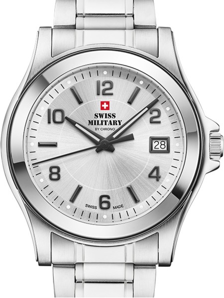 Swiss Military by Chrono SM34002.22 Reloj para hombre, correa de acero inoxidable