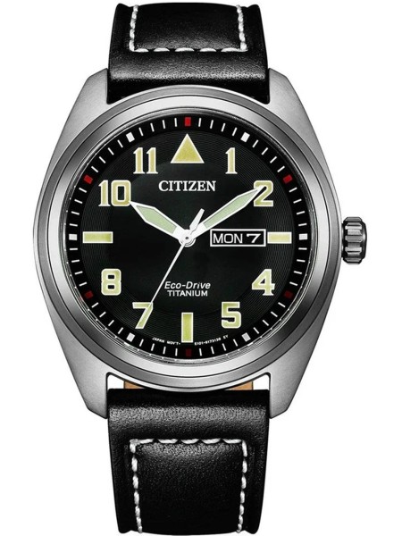 Citizen BM8560-29EE men's watch, real leather strap