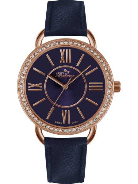 Bellevue A67 Relógio para mulher, pulseira de cuero sintético