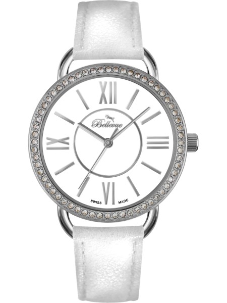 Bellevue A69 ladies' watch, synthetic leather strap