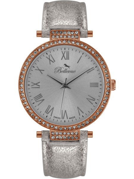 Bellevue B40 Relógio para mulher, pulseira de cuero sintético