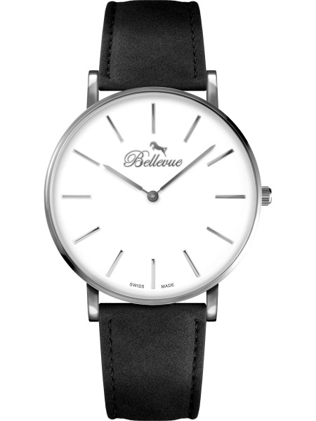 Bellevue B58 men's watch, synthetic leather strap