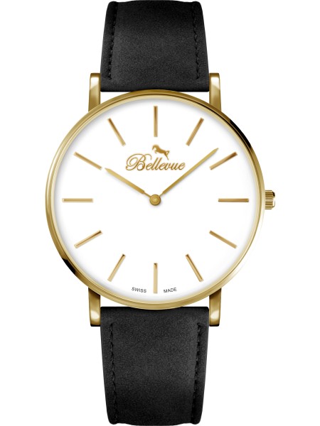 Bellevue B59 men's watch, synthetic leather strap