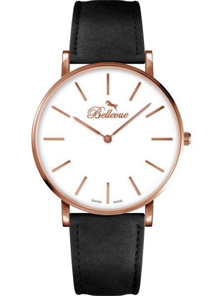 Bellevue B60 men's watch, synthetic leather strap