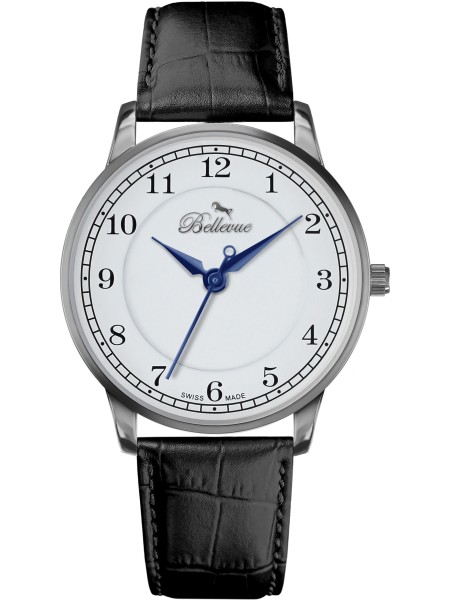 Bellevue C25 men's watch, synthetic leather strap