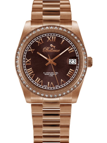 Bellevue I29 γυναικείο ρολόι, με λουράκι stainless steel
